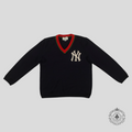 Gucci New York Yankee NY Embroidered Sweater in Navy Blue baseball men's wool