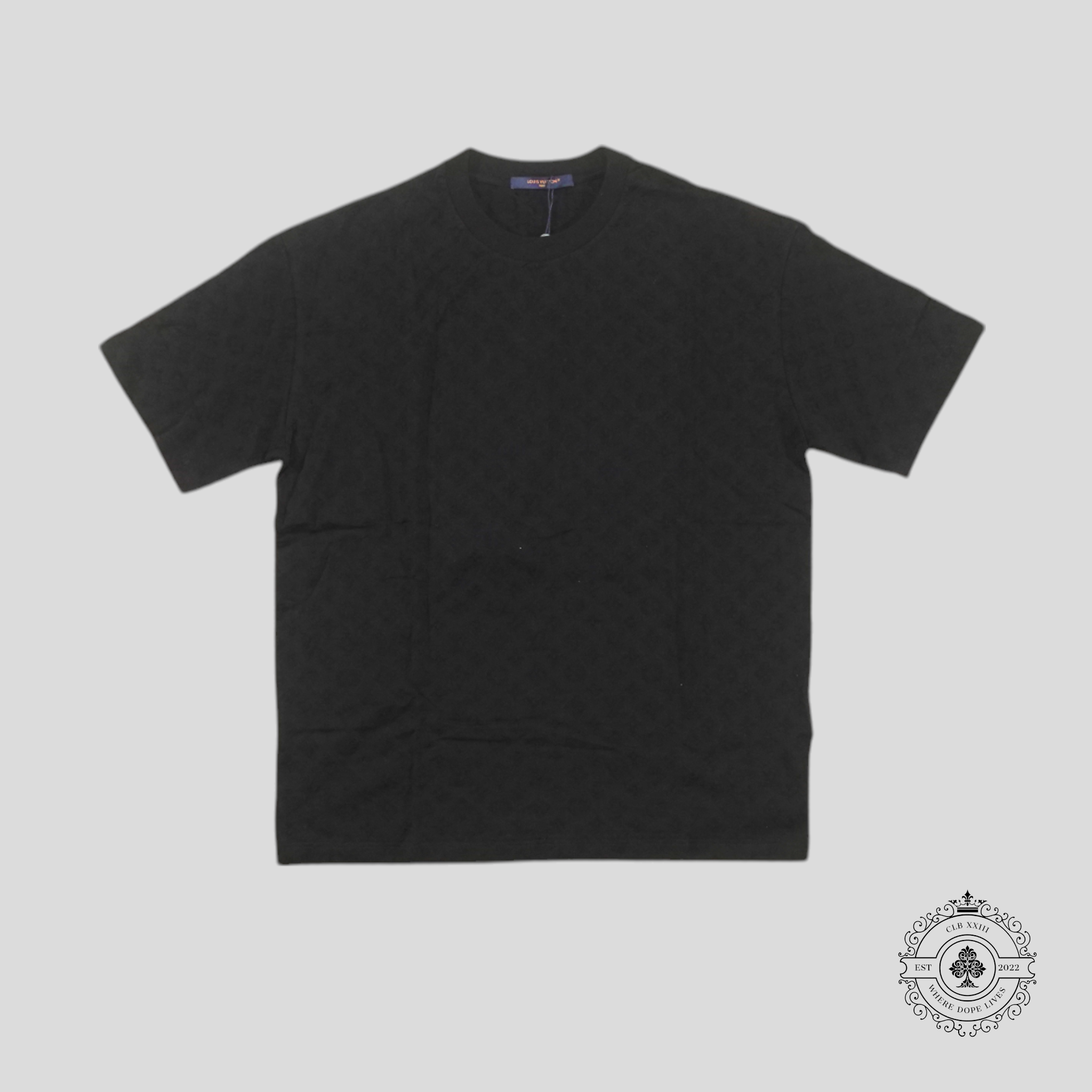 Louis Vuitton Monogram Fil Coupe T-Shirt in Black tee men's unisex