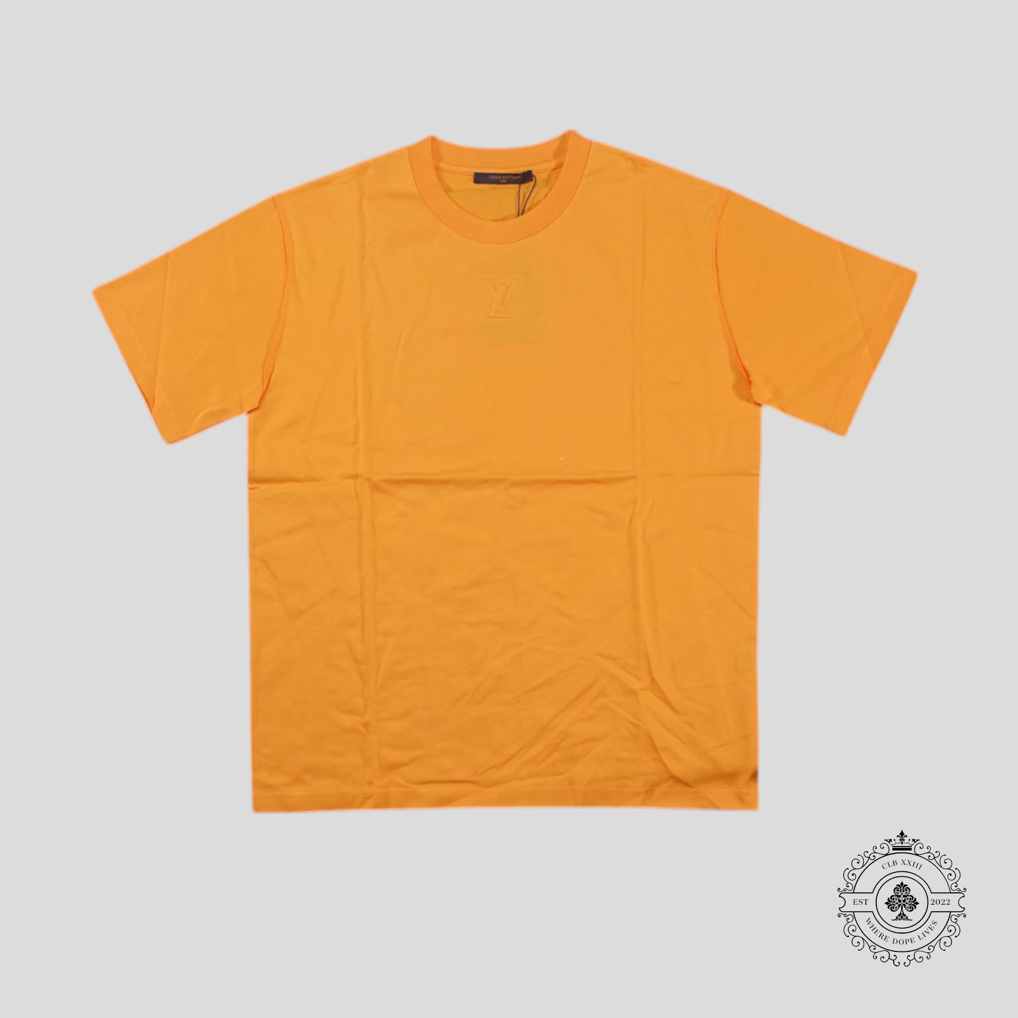 Louis Vuitton LV Embossed T-Shirt in Orange tee XL unisex men's shirt