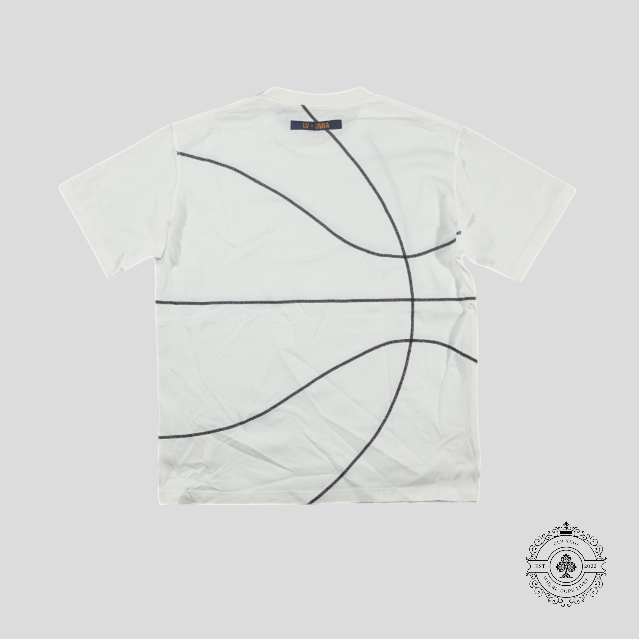 Louis Vuitton x NBA Embroidered basketball T-Shirt in White XXL men's