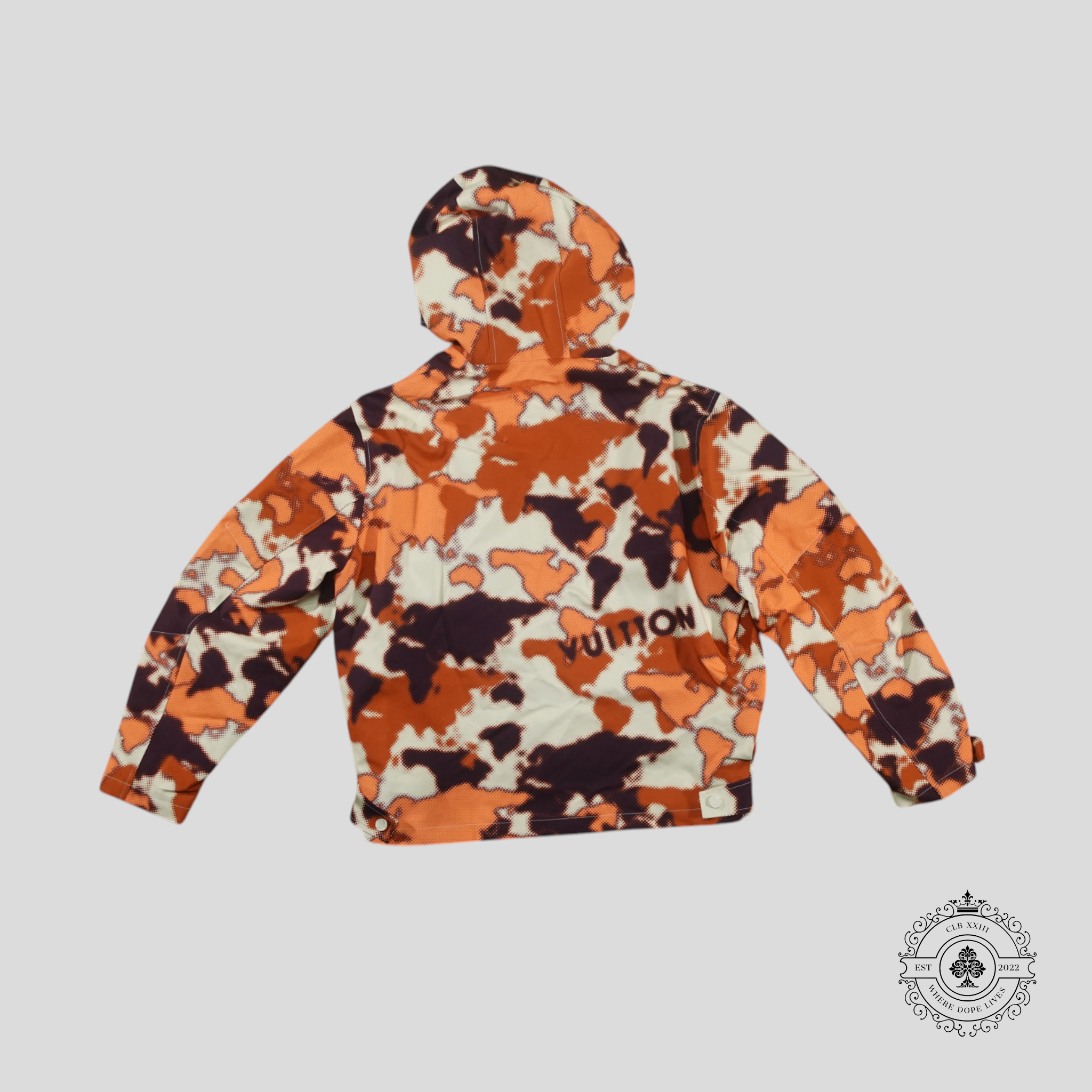 Louis Vuitton World Map Hooded Blouson jacket 50 52 men's unisex