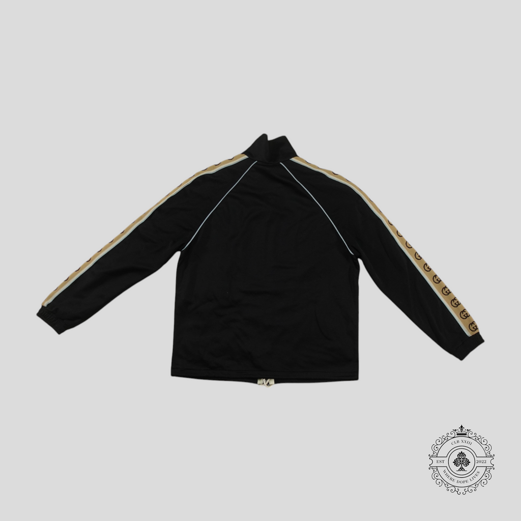 Gucci Interlocking G Jacquard Webbing Technical Track Jacket in Black Men's Unisex LG