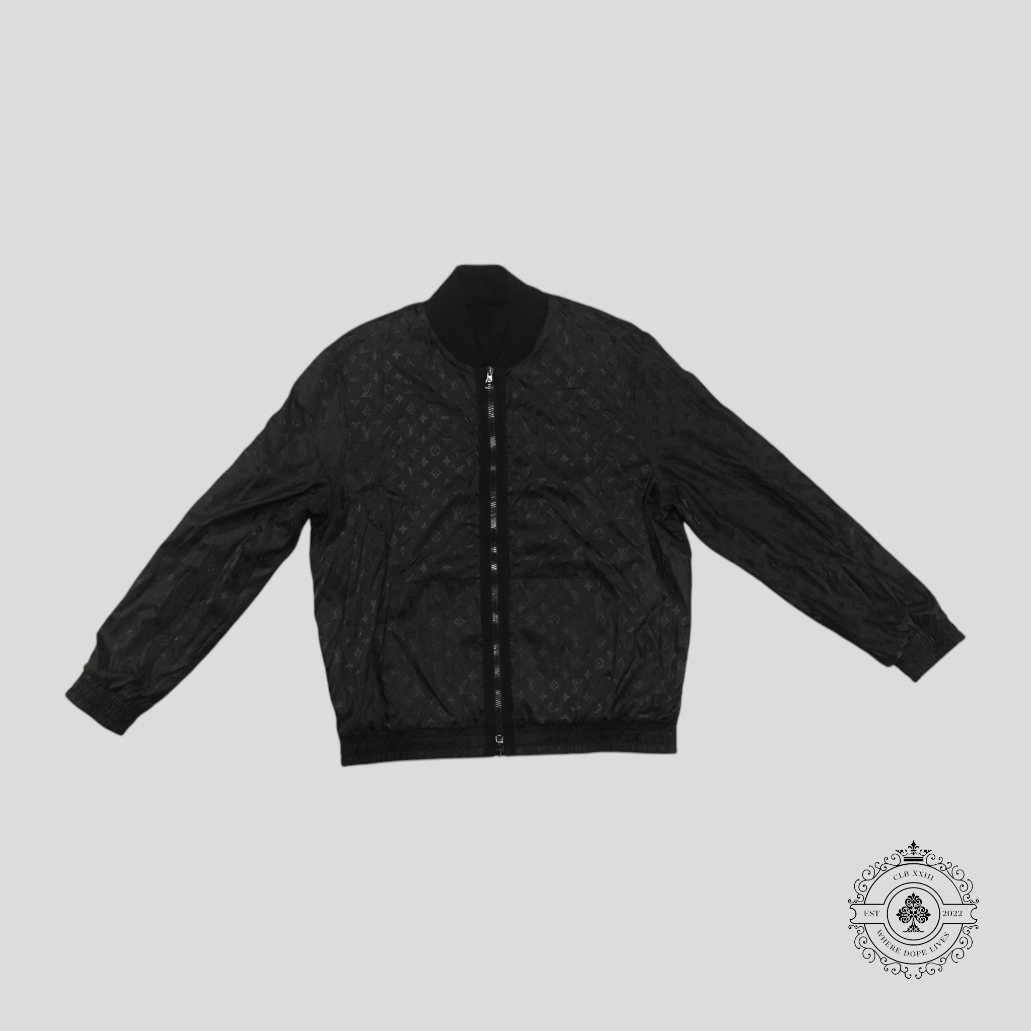 Louis Vuitton Monogram Reversible Light Bomber in Black jacket coat men's unisex