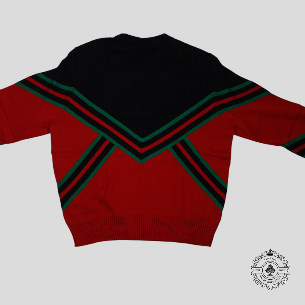 Louis Vuitton LVV Sport Team Crewneck in Black/Red sweater wool red black XXL Men's 2XL