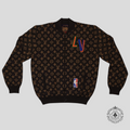 Louis Vuitton NBA Graphic Blouson jacket coat in Brown wool XL LV men's basketball