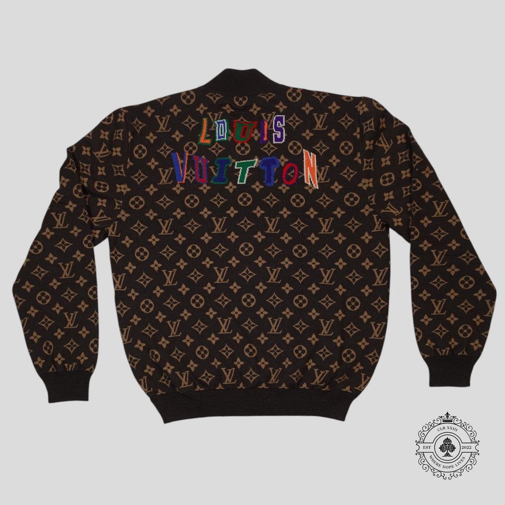 Louis Vuitton NBA Graphic Blouson jacket coat in Brown wool XL LV men's basketball
