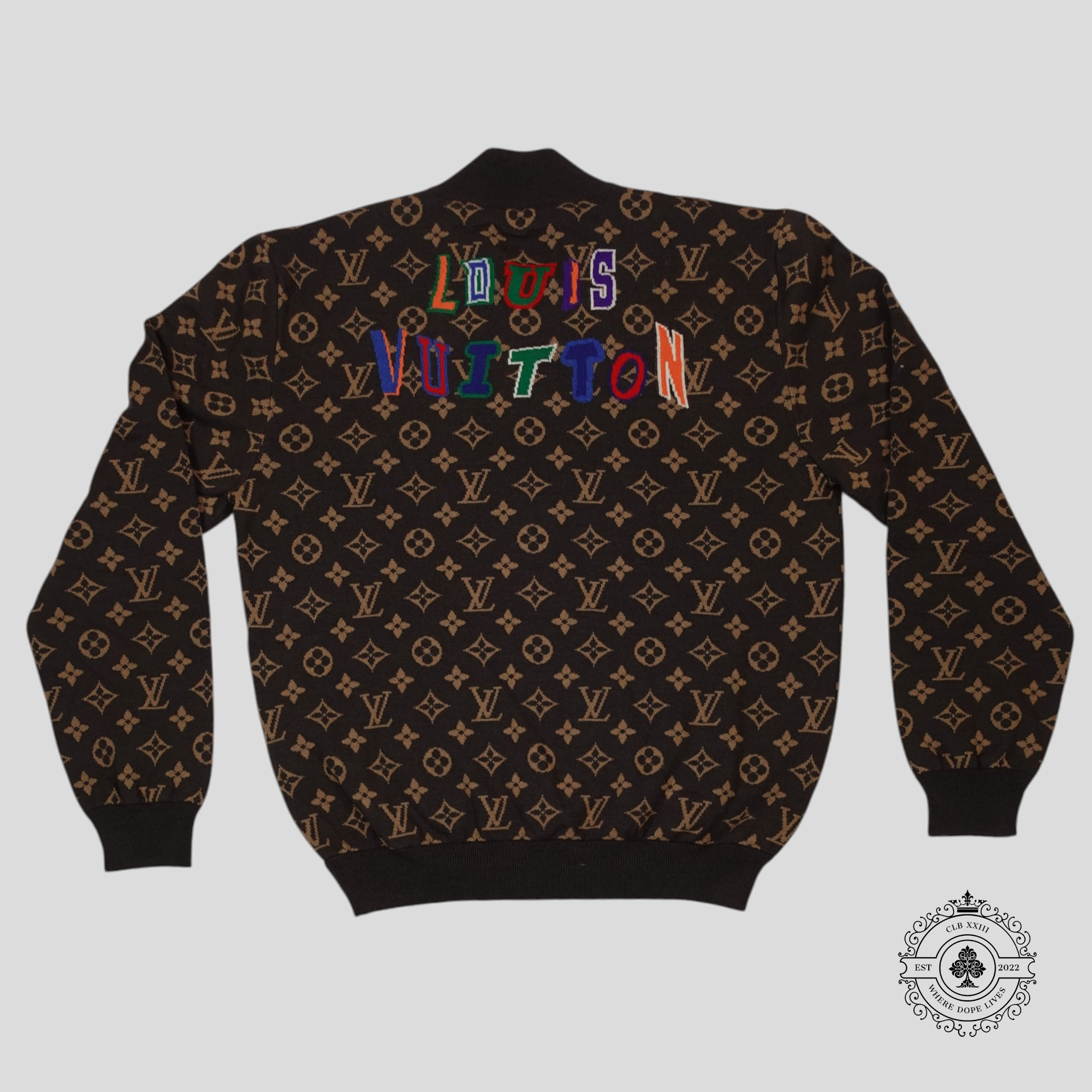 Louis Vuitton NBA Graphic Blouson jacket coat in Brown wool XL LV men's basketball