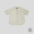 Louis Vuitton Embossed Monogram Baseball Denim Shirt in White XXL 2XL men's