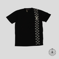 Louis Vuitton Damier Stripe Jacquard Tee in Black men's unisex 4L