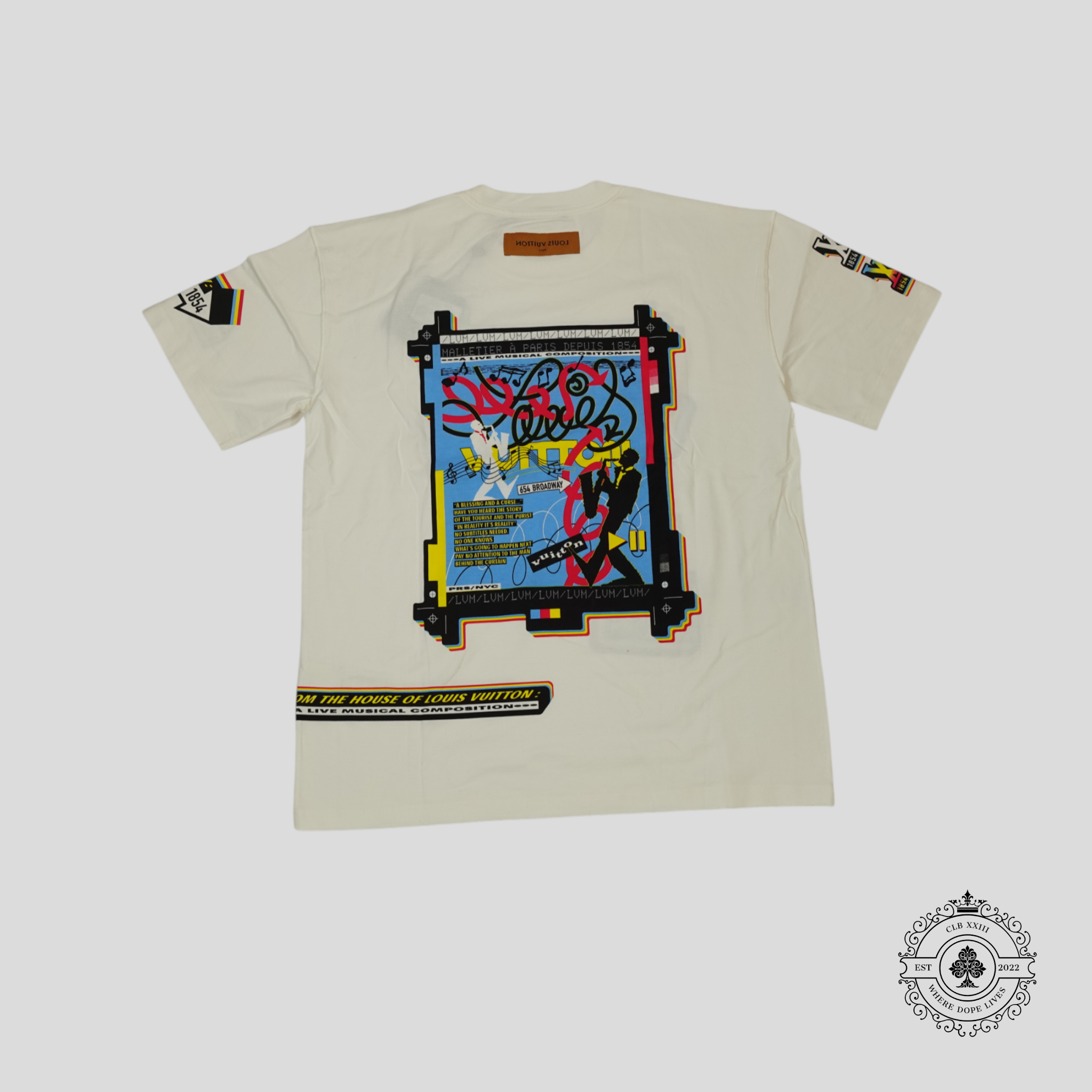 Louis Vuitton LV Jazz Flyers Tee in White XL men's t-shirt unisex