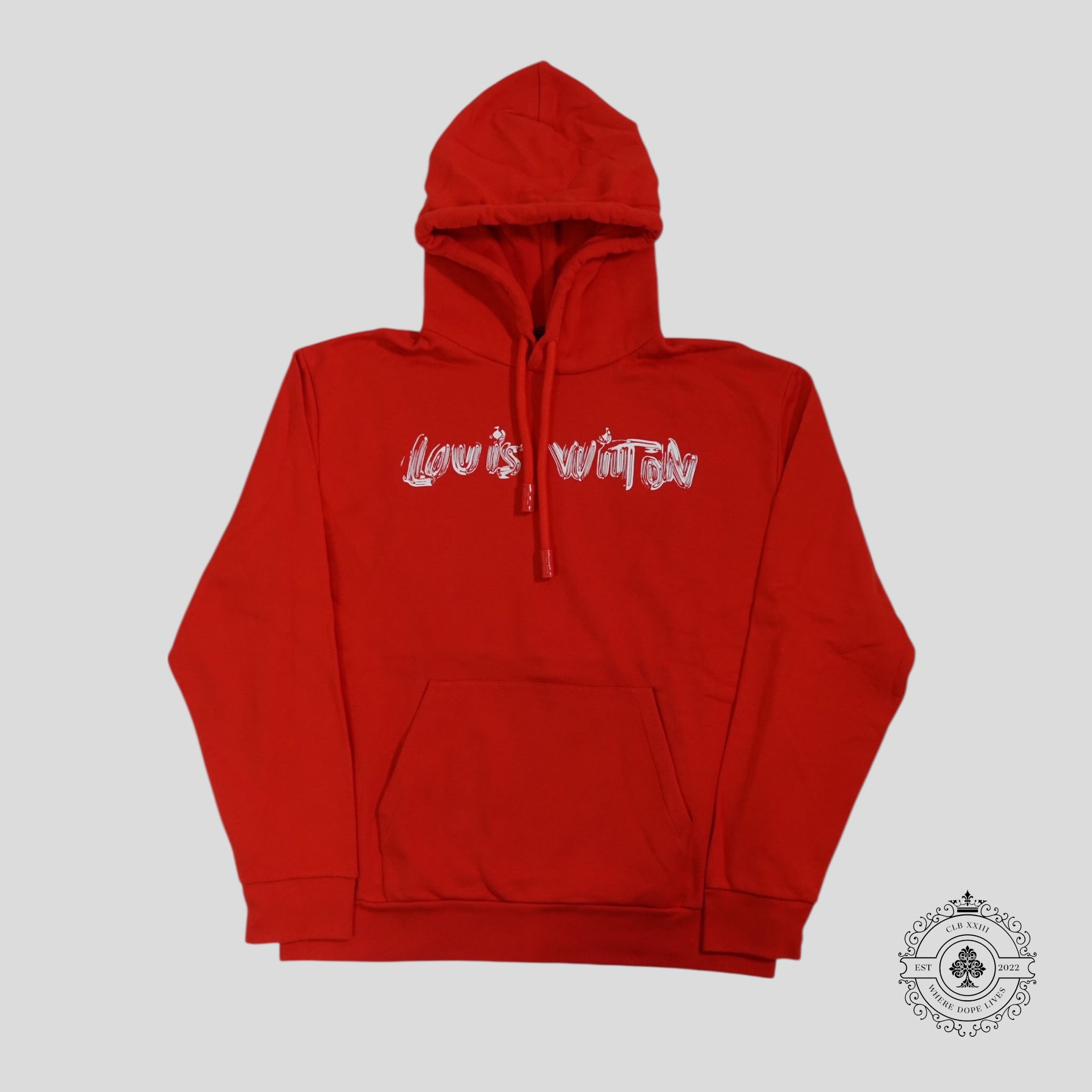 Louis Vuitton Graphic Hoodie in Red men's LV XL  LV