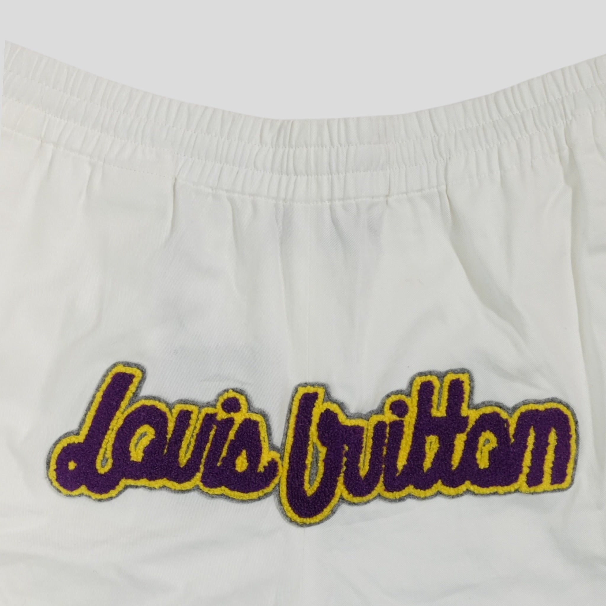 Louis Vuitton X NBA Basketball Shorts in White men's Large LV