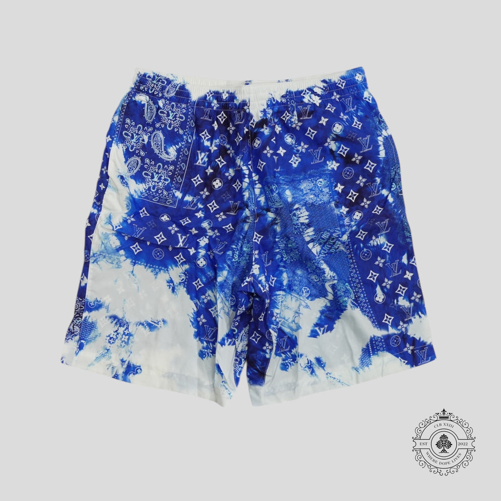 Louis Vuitton Bandana Swim Shorts in Blue swimsuit trunks men's