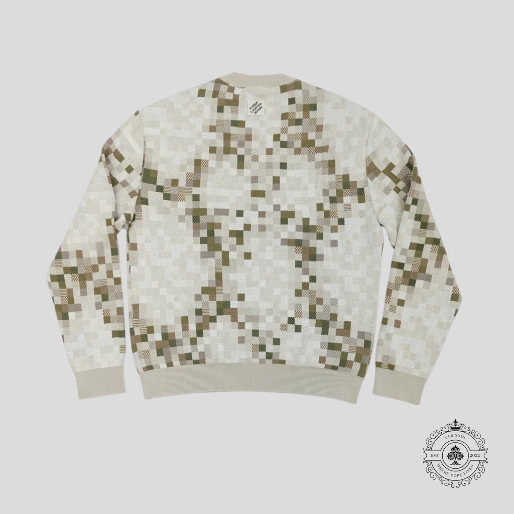 Louis Vuitton Damouflage Graphic Crewneck in Khaki men's