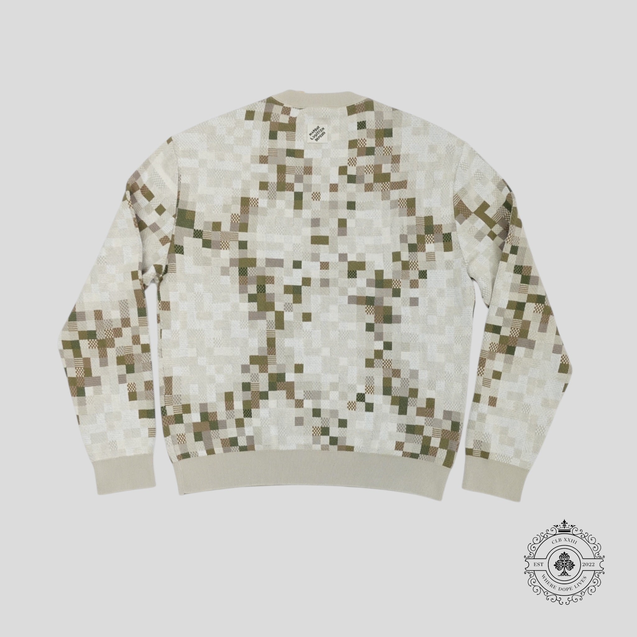 Louis Vuitton Damouflage Graphic Crewneck in Khaki men's