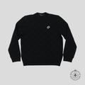 Louis Vuitton Damier Pearl Embroidered Pullover in Black sweater jumper wool men's XL
