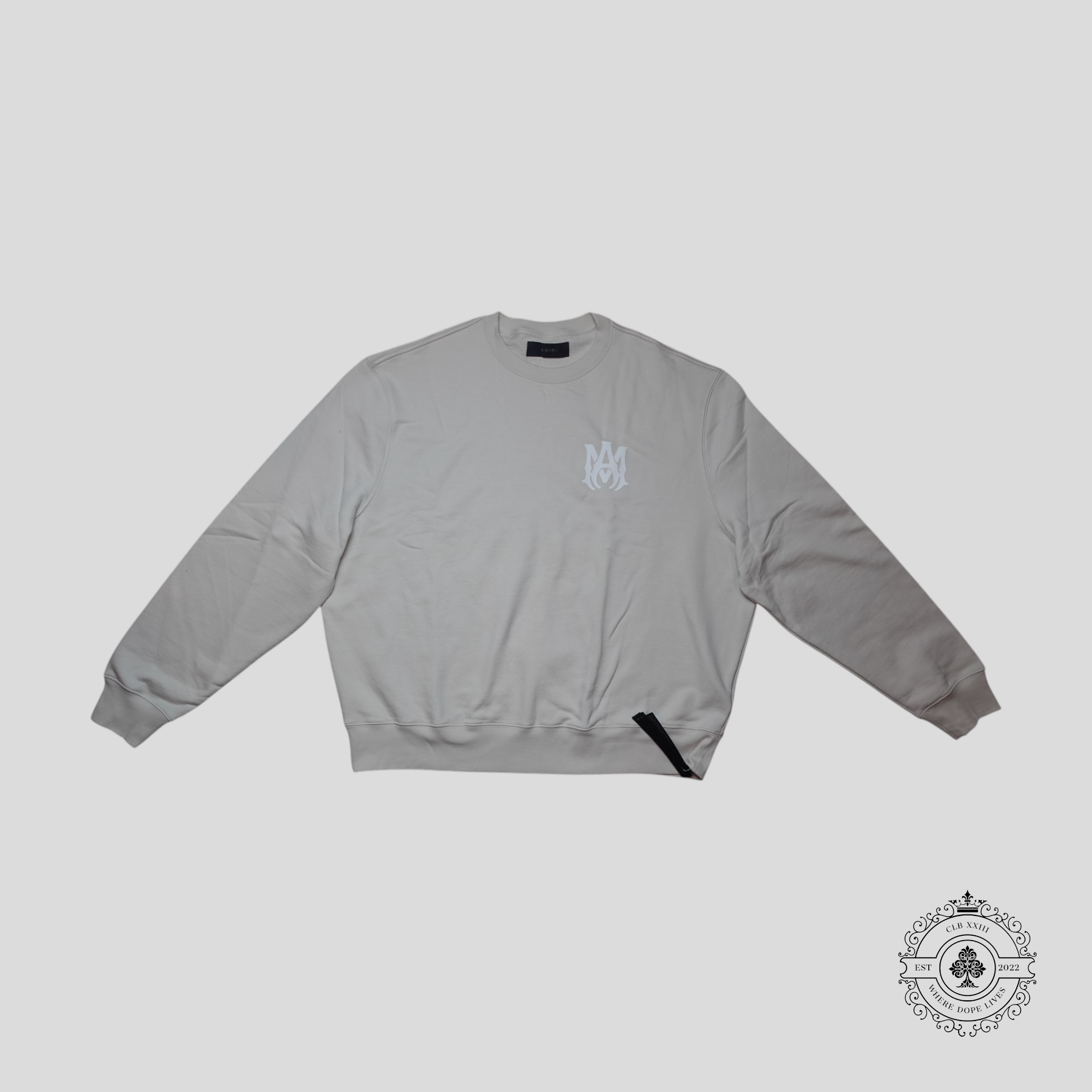 Amiri MA Core Crewneck in Off-white pullover sweatshirt men's XXL 2XL