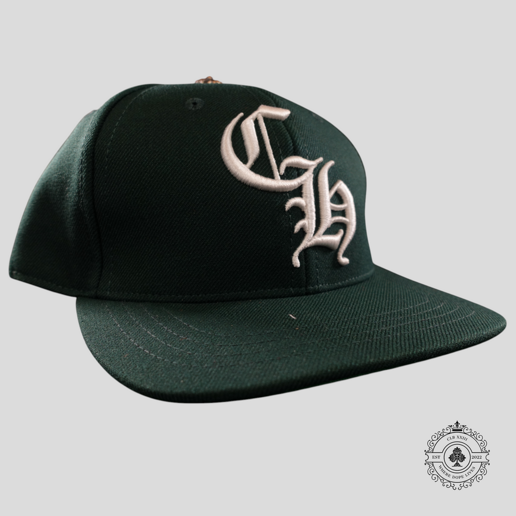 Chrome Hearts CH Embroidered Hat in Forest Green men's unisex cap