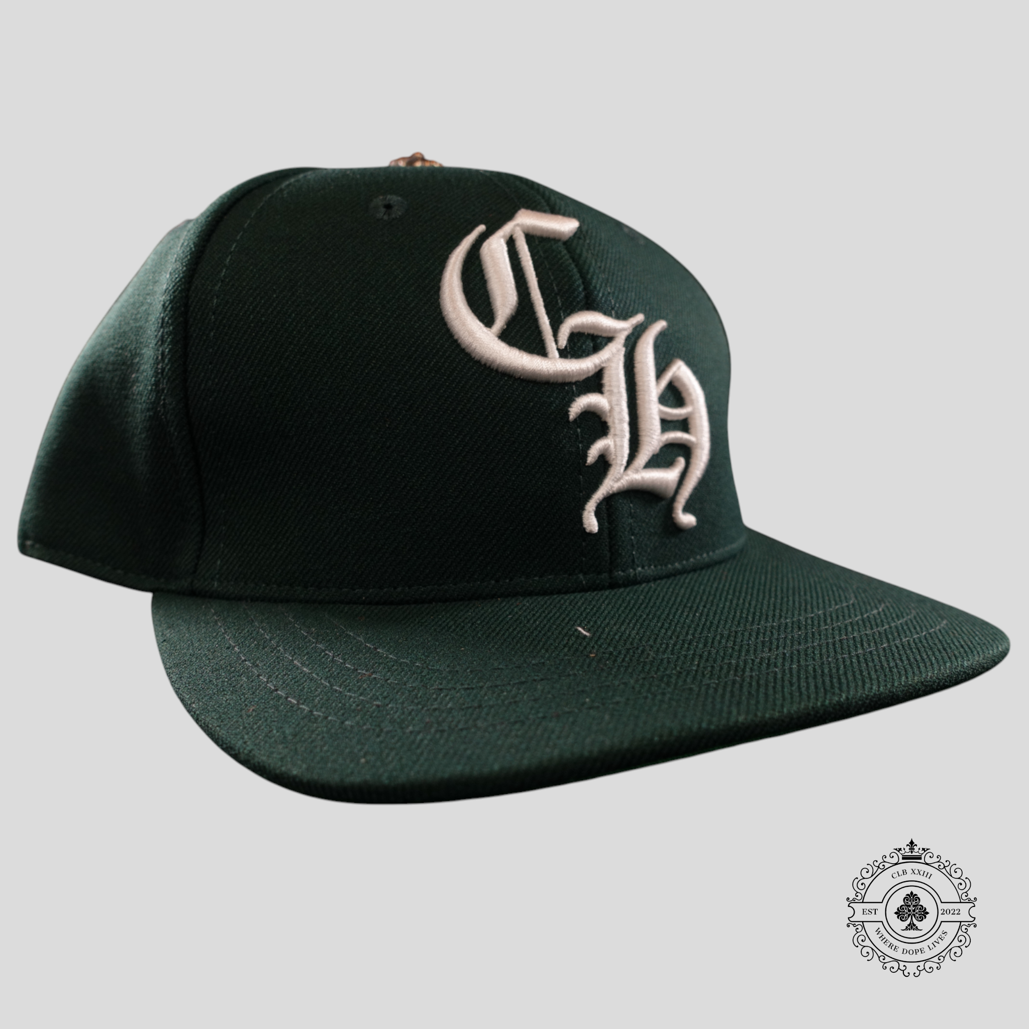 Chrome Hearts CH Embroidered Hat in Forest Green men's unisex cap