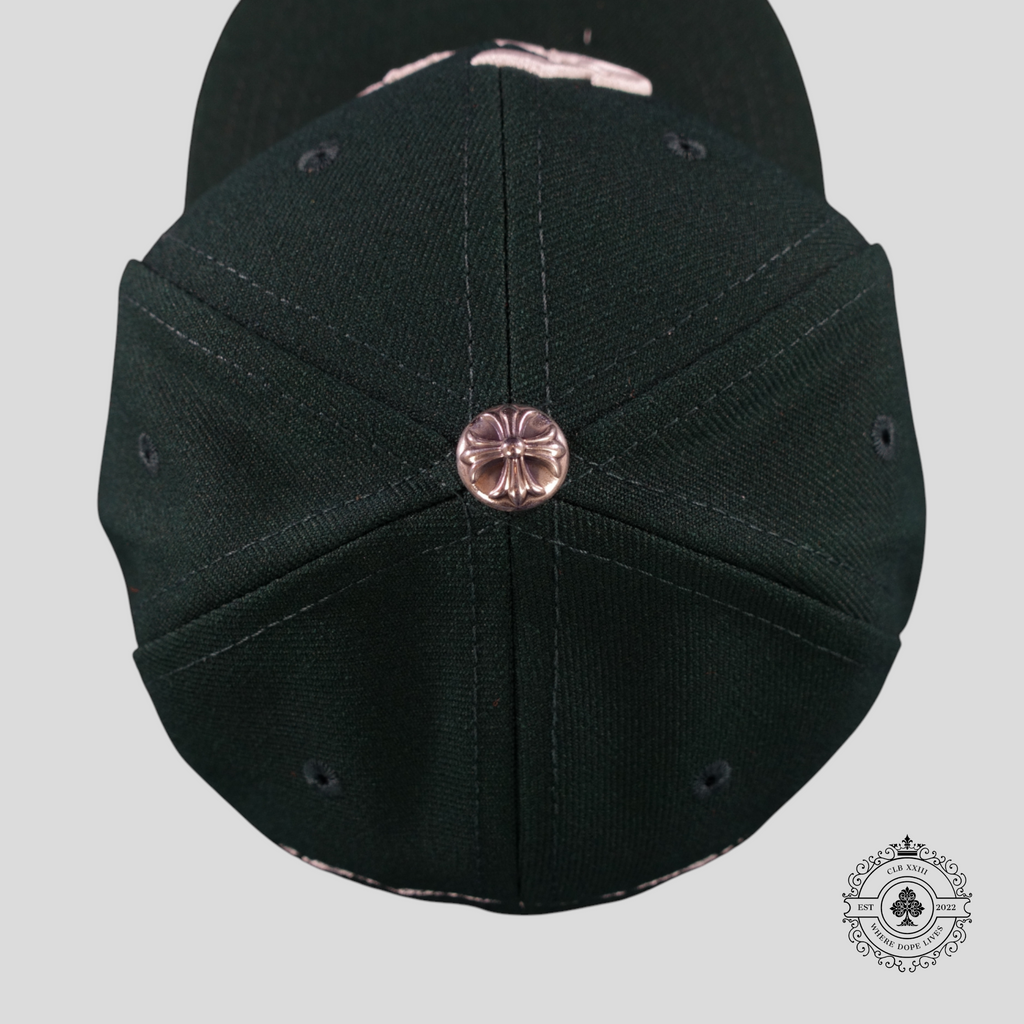 Chrome Hearts CH Embroidered Hat in Forest Green men's unisex cap