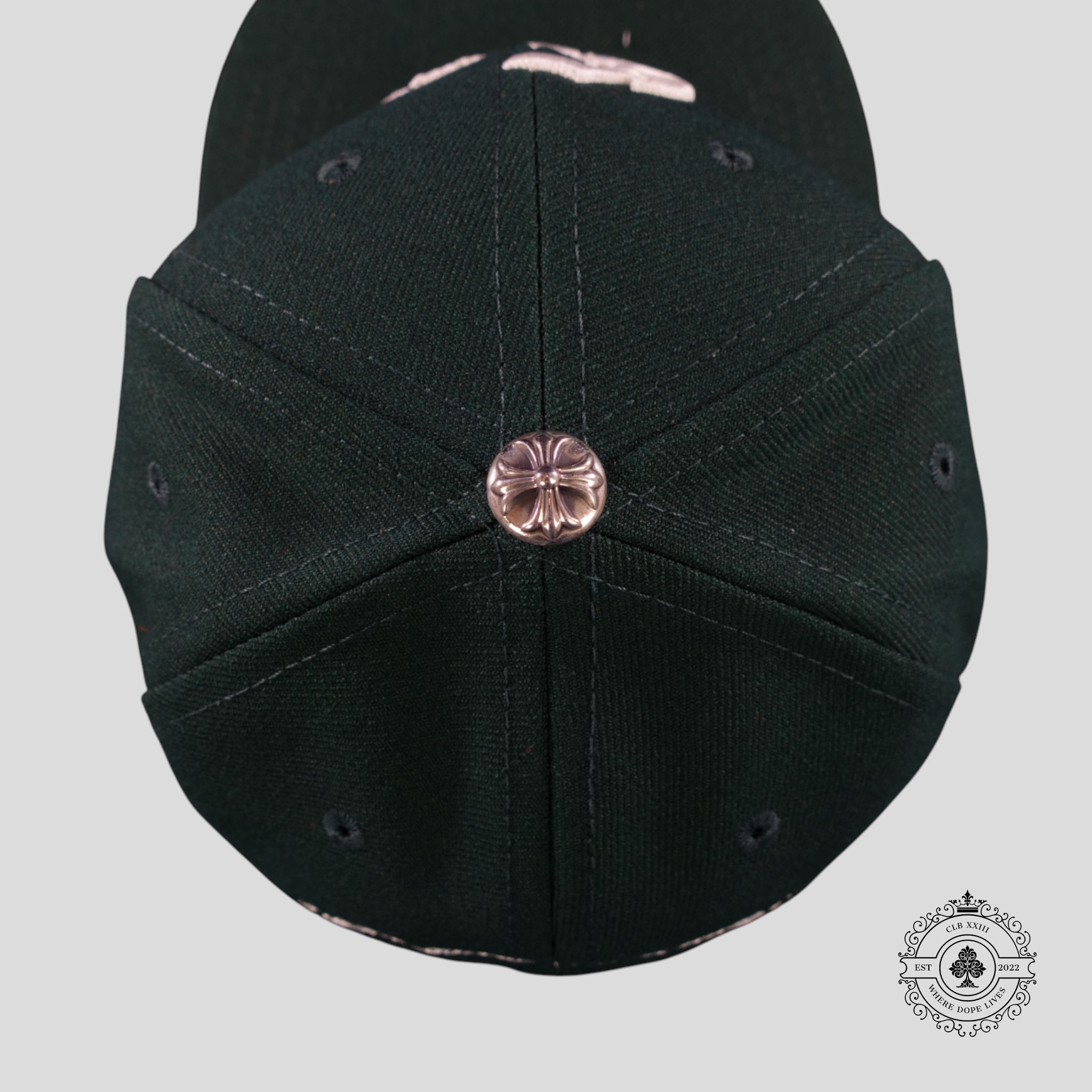 Chrome Hearts CH Embroidered Hat in Forest Green men's unisex cap
