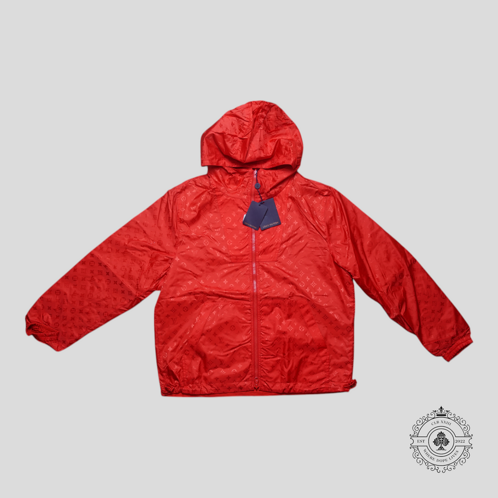Louis Vuitton Monogram 50 Reversible Nylon Windbreaker in Red Orange men's