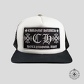Chrome Hearts Hollywood CH Patch Trucker Hat in White Men's Cap Unisex black