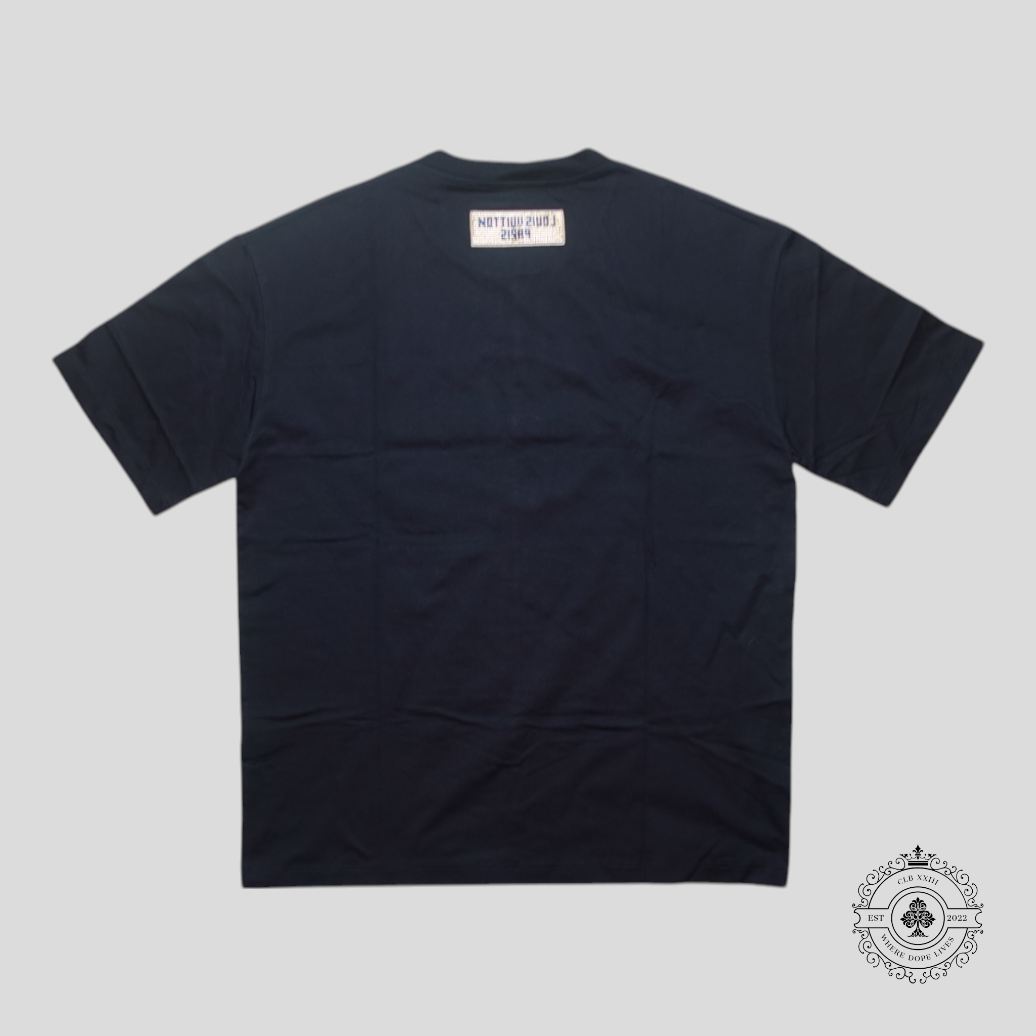 Louis Vuitton Beads Embroidered T-Shirt in Black/Silver Tee Men's Unisex XL