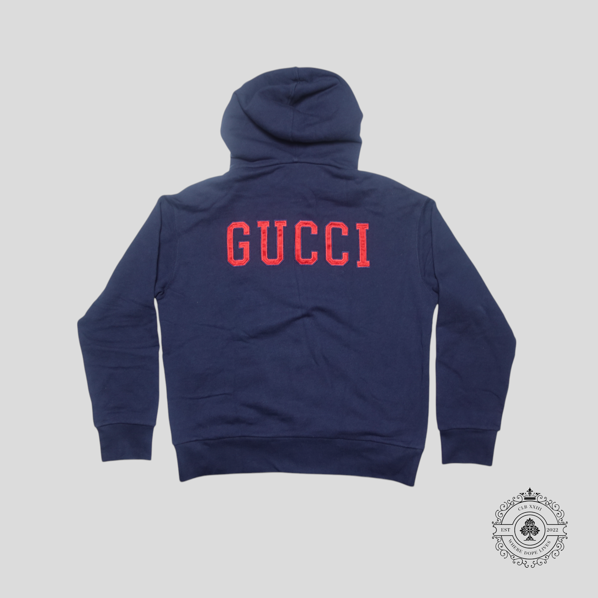 Gucci New York Yankees Zip Up Hoodie in Navy Blue baseball men's LG