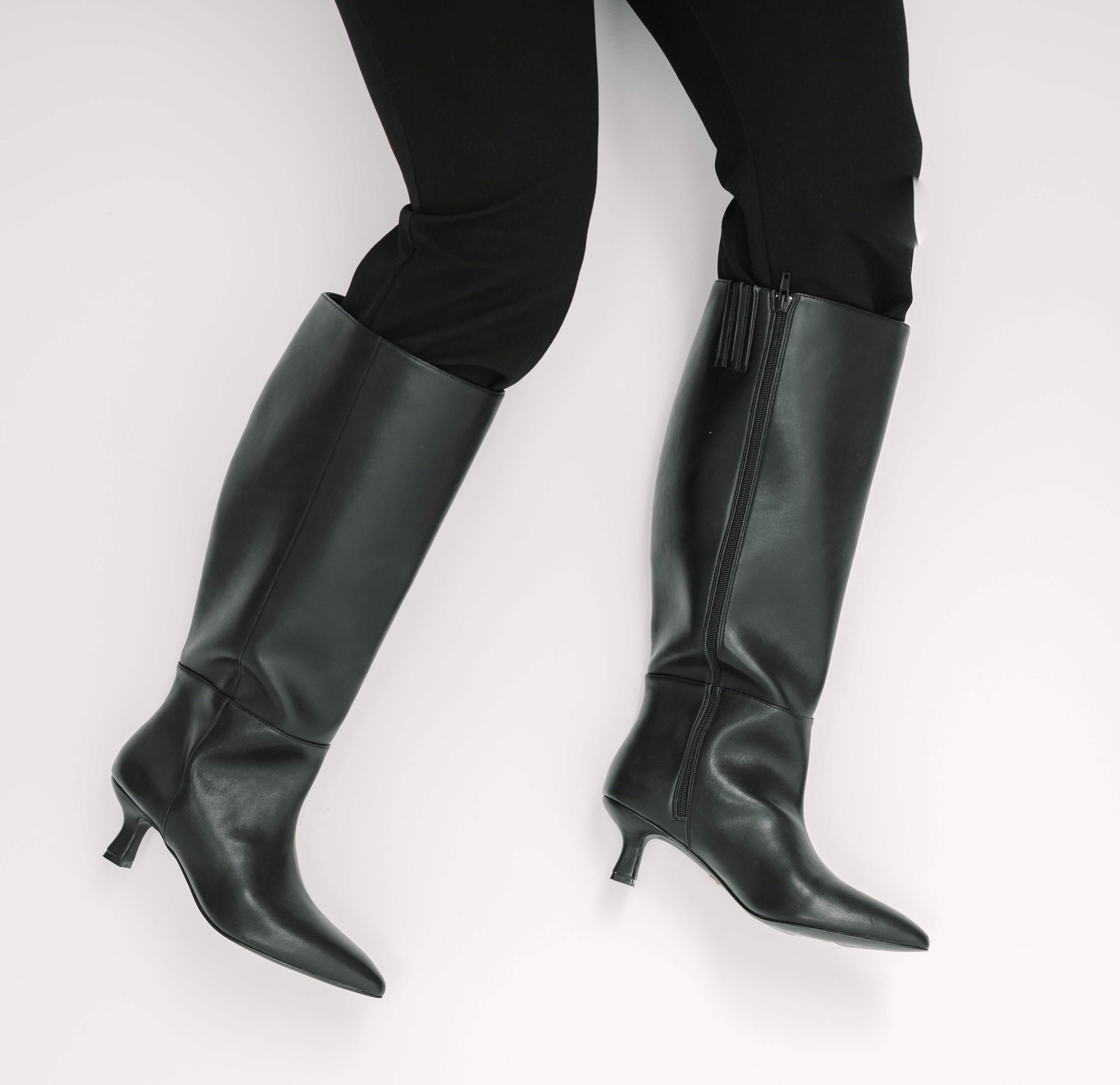 Alice tall Boots Black wide calf knee plus extended sizes