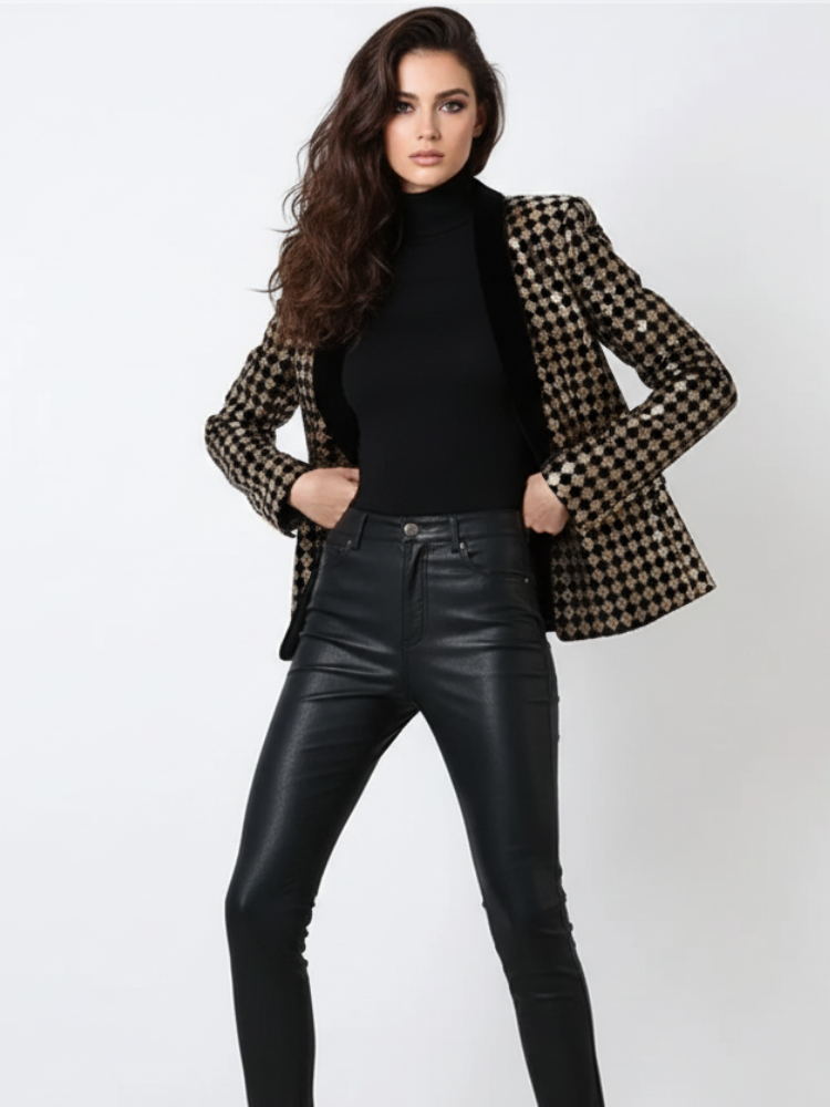 Diamond Inlay Blazer, Wall Street | BYMANYC ® New York Rhinestone Career Business