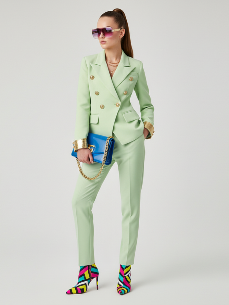 Double-Breasted Blazer Jacket UPPER WEST SIDE BYMANYC ® New York Ladies