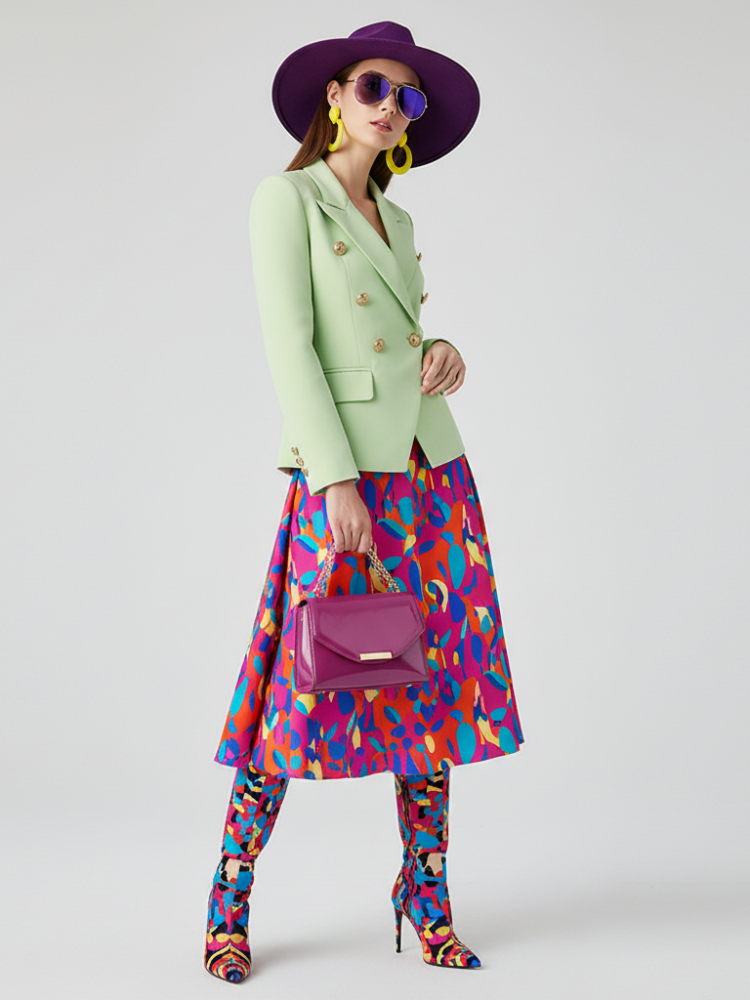 Double-Breasted Blazer Jacket UPPER WEST SIDE BYMANYC ® New York Ladies