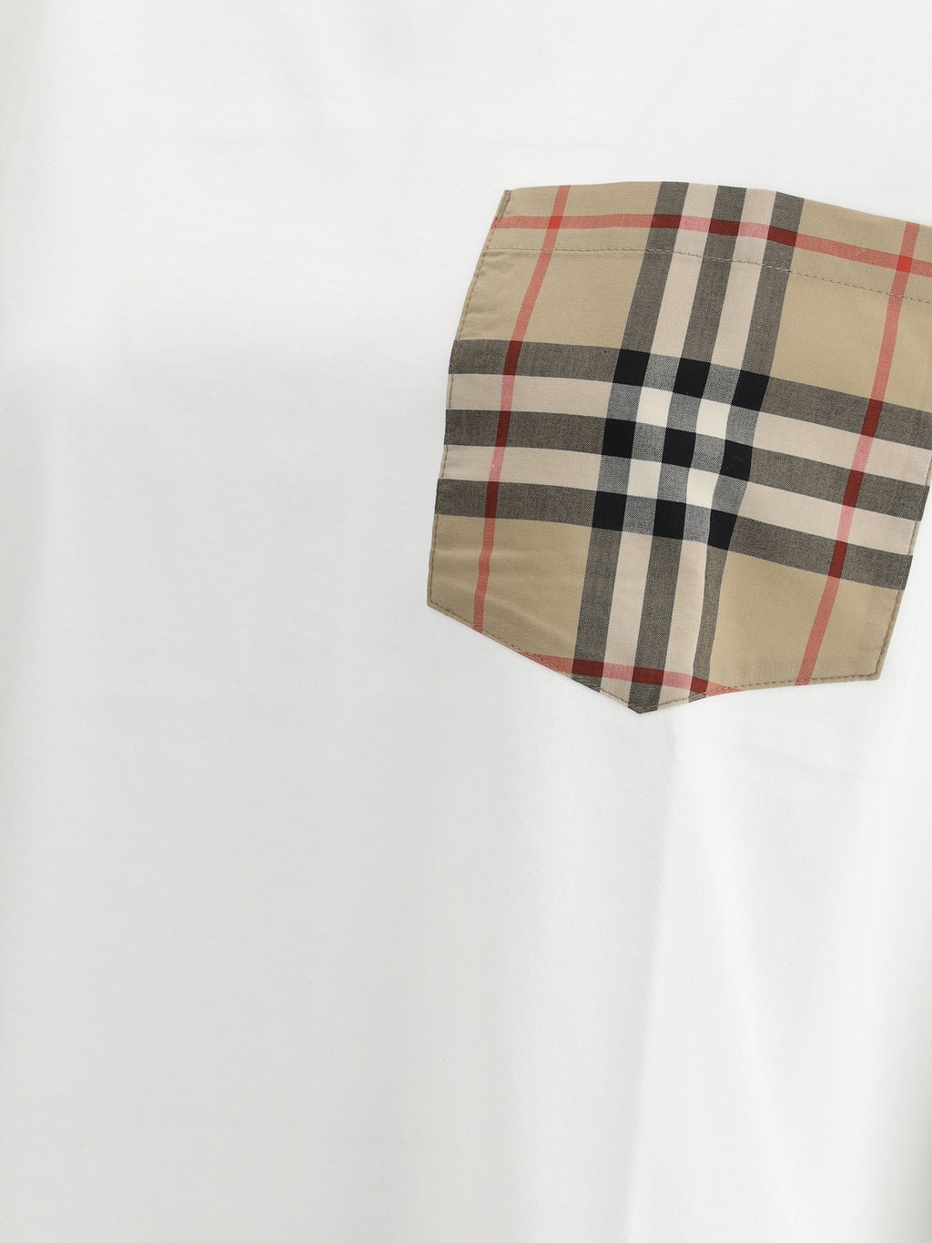 Burberry ladies Archive Check Pocket T-Shirt tee plaid