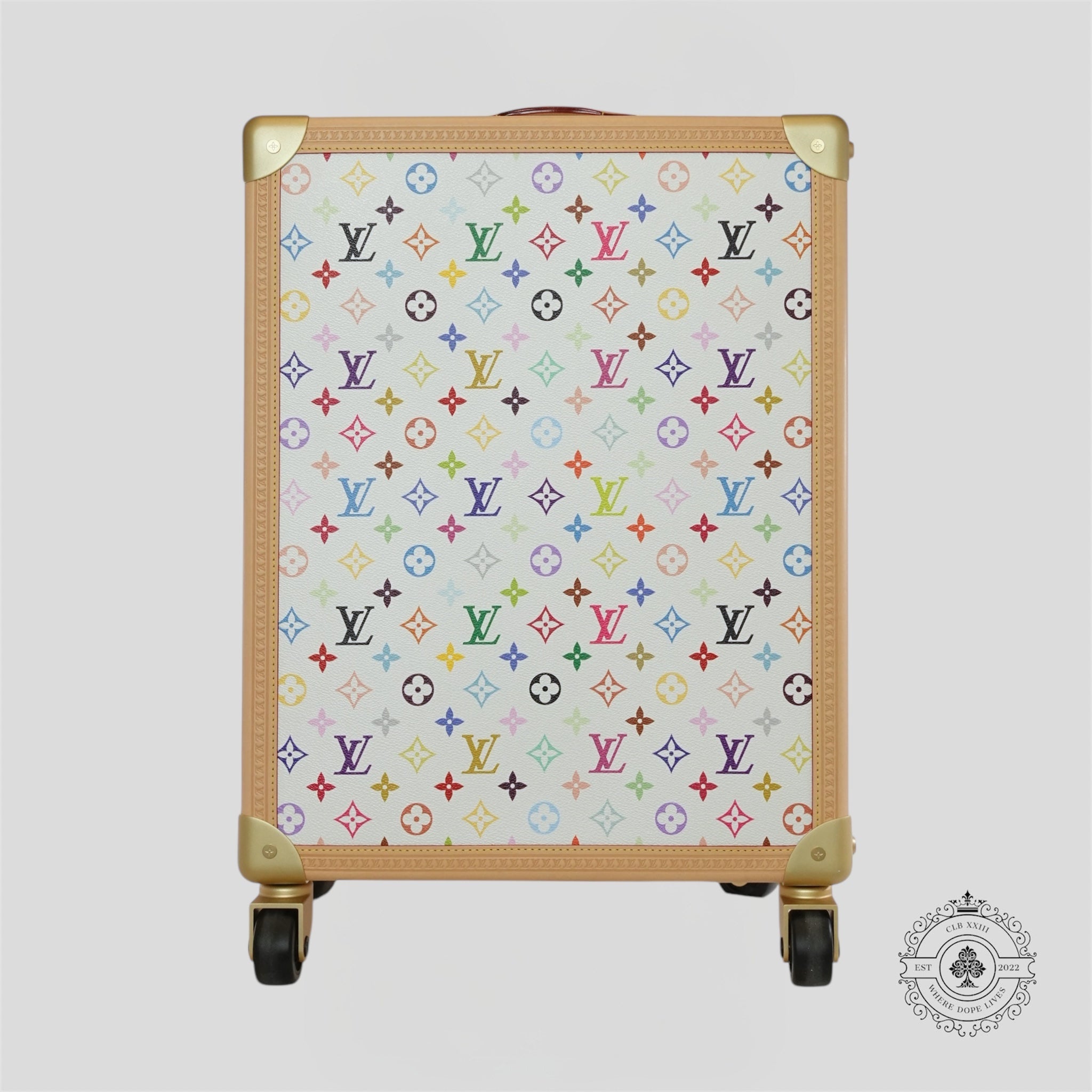 Louis Vuitton x Takashi Murakami Rolling Trunk suitcase luggage new