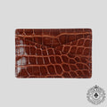 Louis Vuitton Alligator Skin Wallet in Brown flawless men's unisex card case