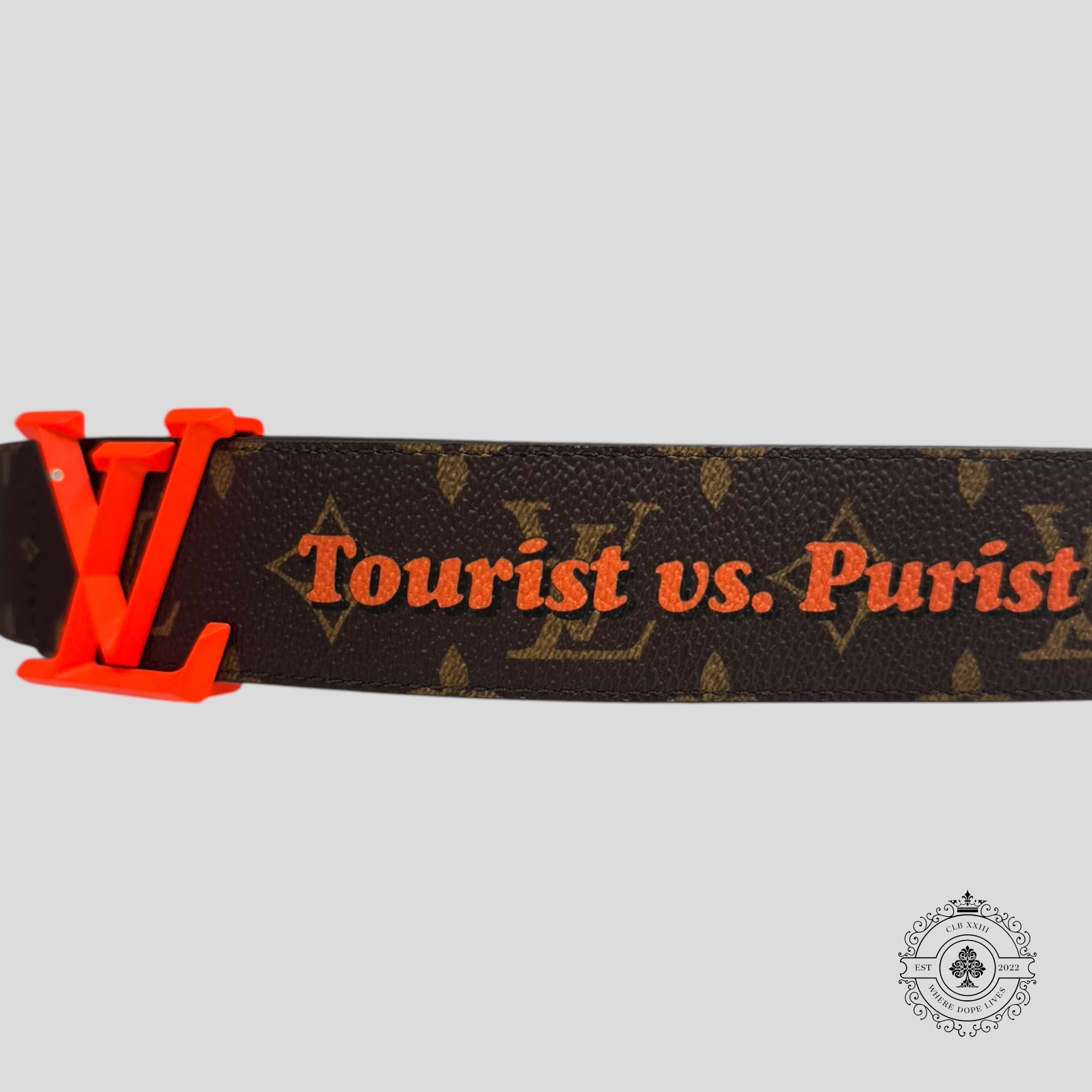 Louis Vuitton Pyramide Cities Chicago Exclusive Reversible Belt 90 cm unisex men's