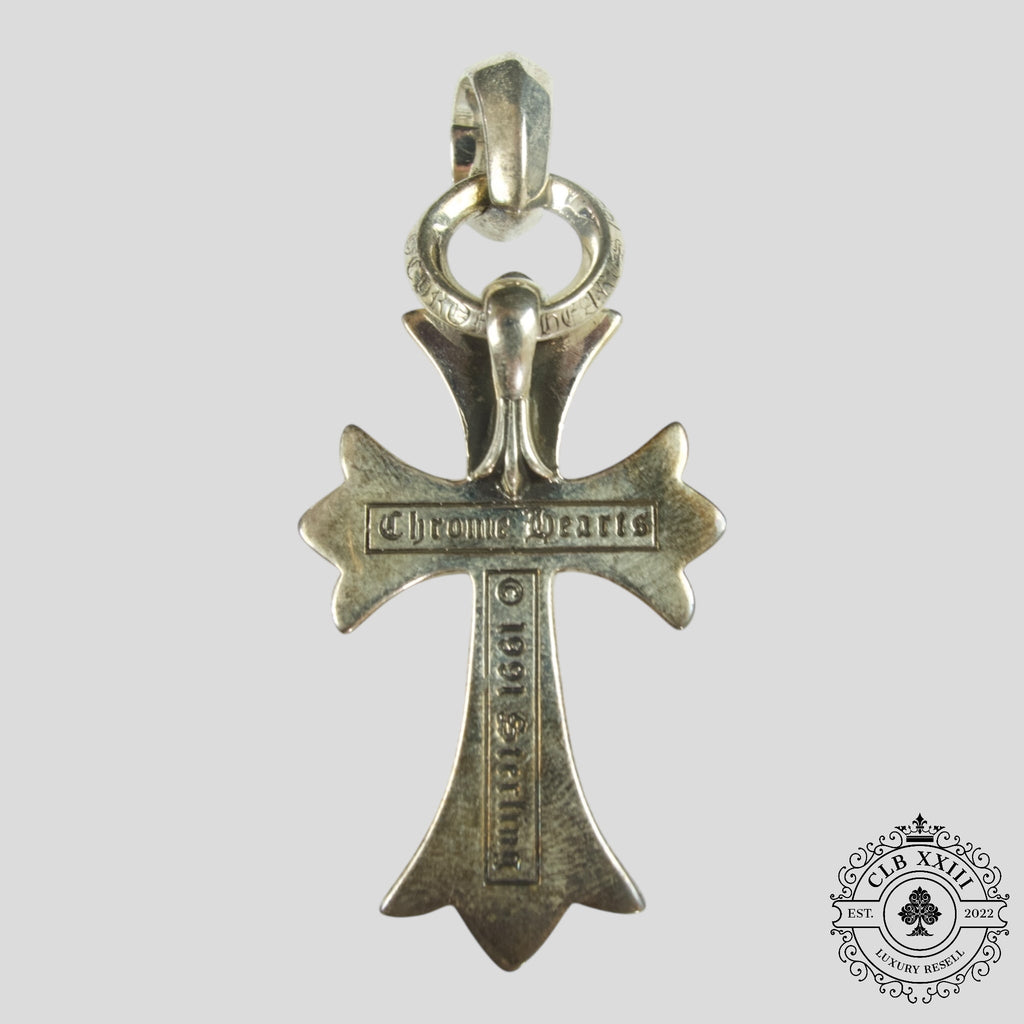 Chrome Hearts Cross Pendant in Silver necklace chain charm unisex men's
