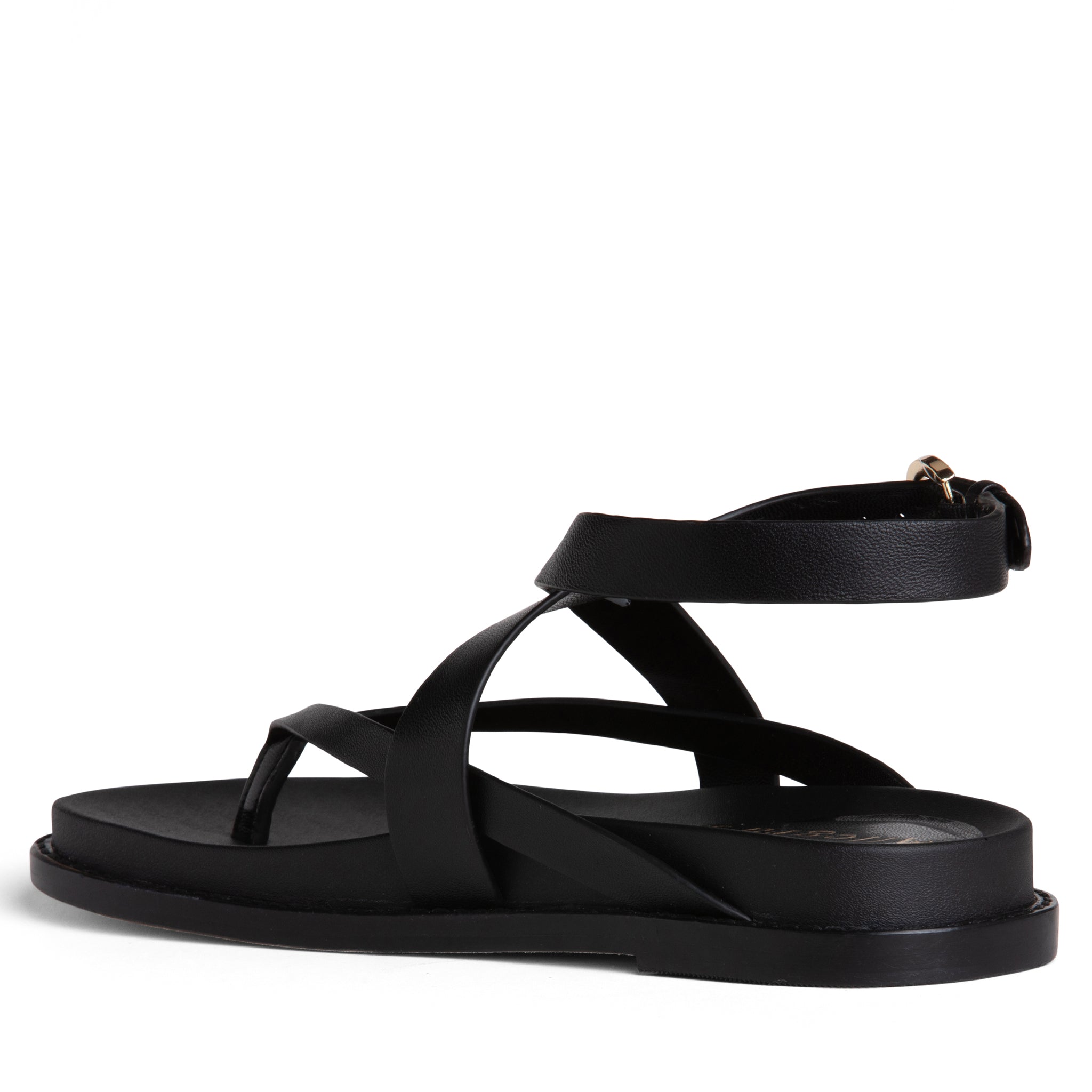 Allegra James Elise Flat Leather Sandal