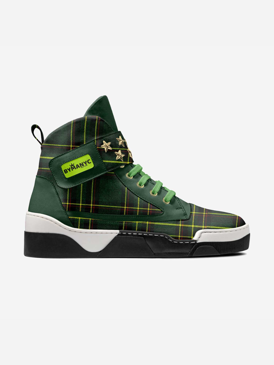 Eco-Luxury Sneakers BYMANYC ® New York – Battery Park Motion hi-top plaid