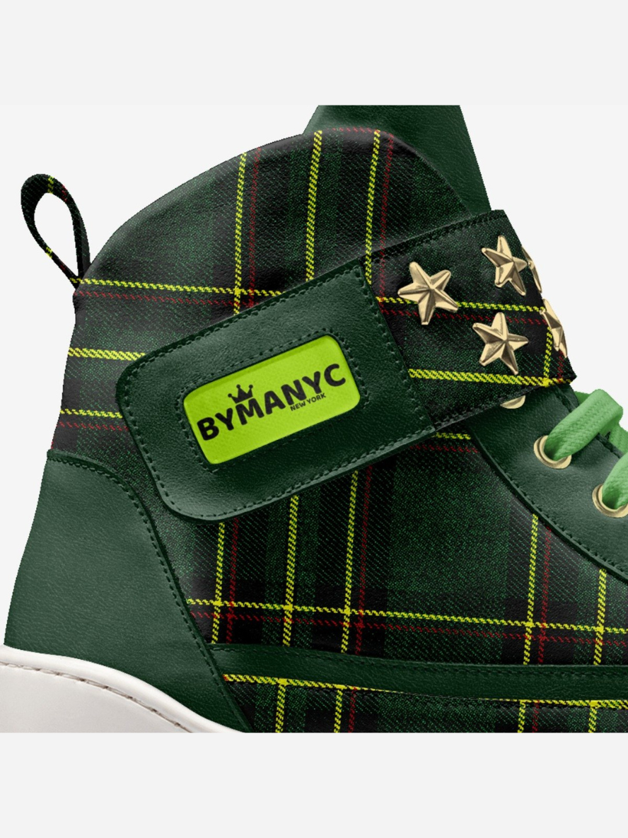 Eco-Luxury Sneakers BYMANYC ® New York – Battery Park Motion hi-top plaid
