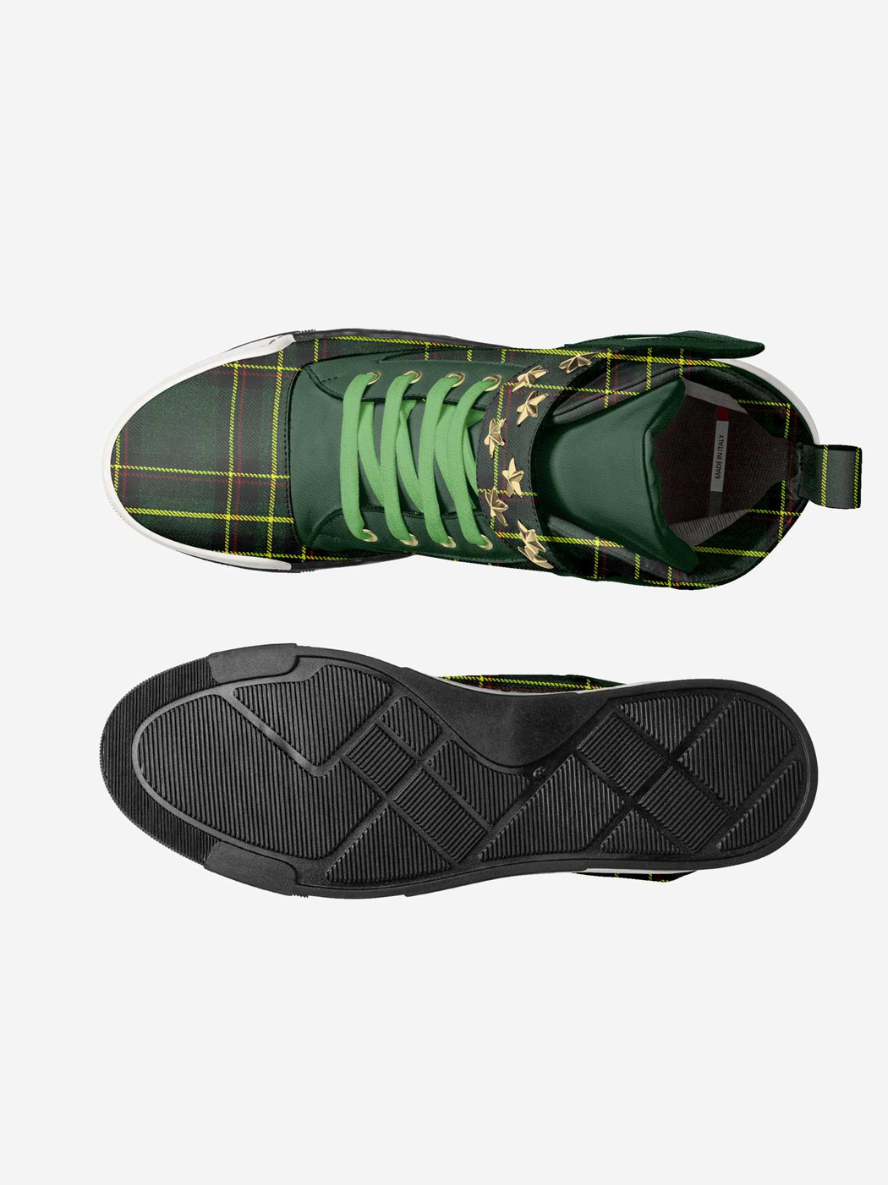 Eco-Luxury Sneakers BYMANYC ® New York – Battery Park Motion hi-top plaid