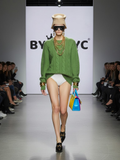 Essential Cable-Knit sweater Eco-Jersey • SOHO New Collection BYMANYC ® New York Green