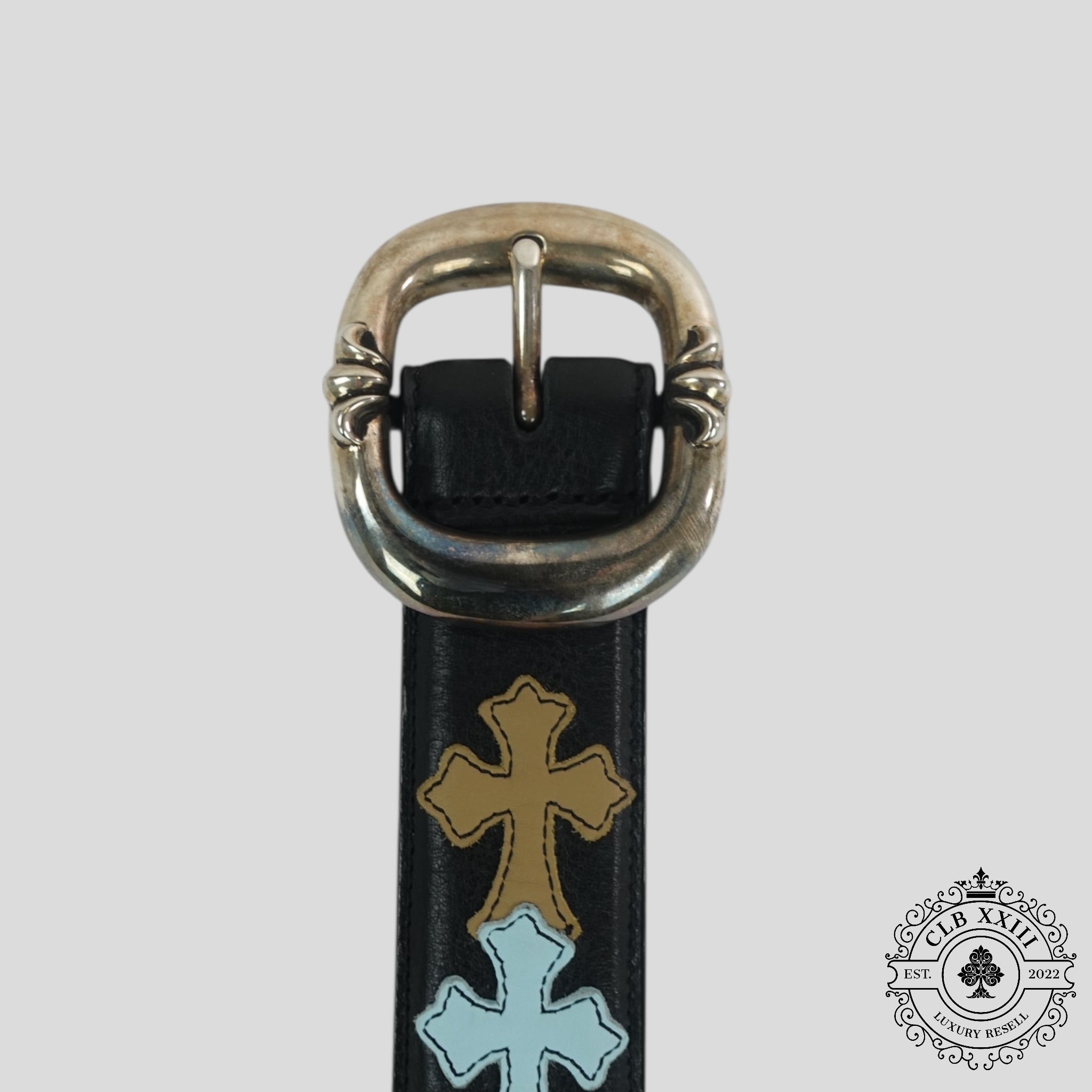 Chrome Hearts Rainbow Cross Patch Gunslinger Belt men's unisex 40