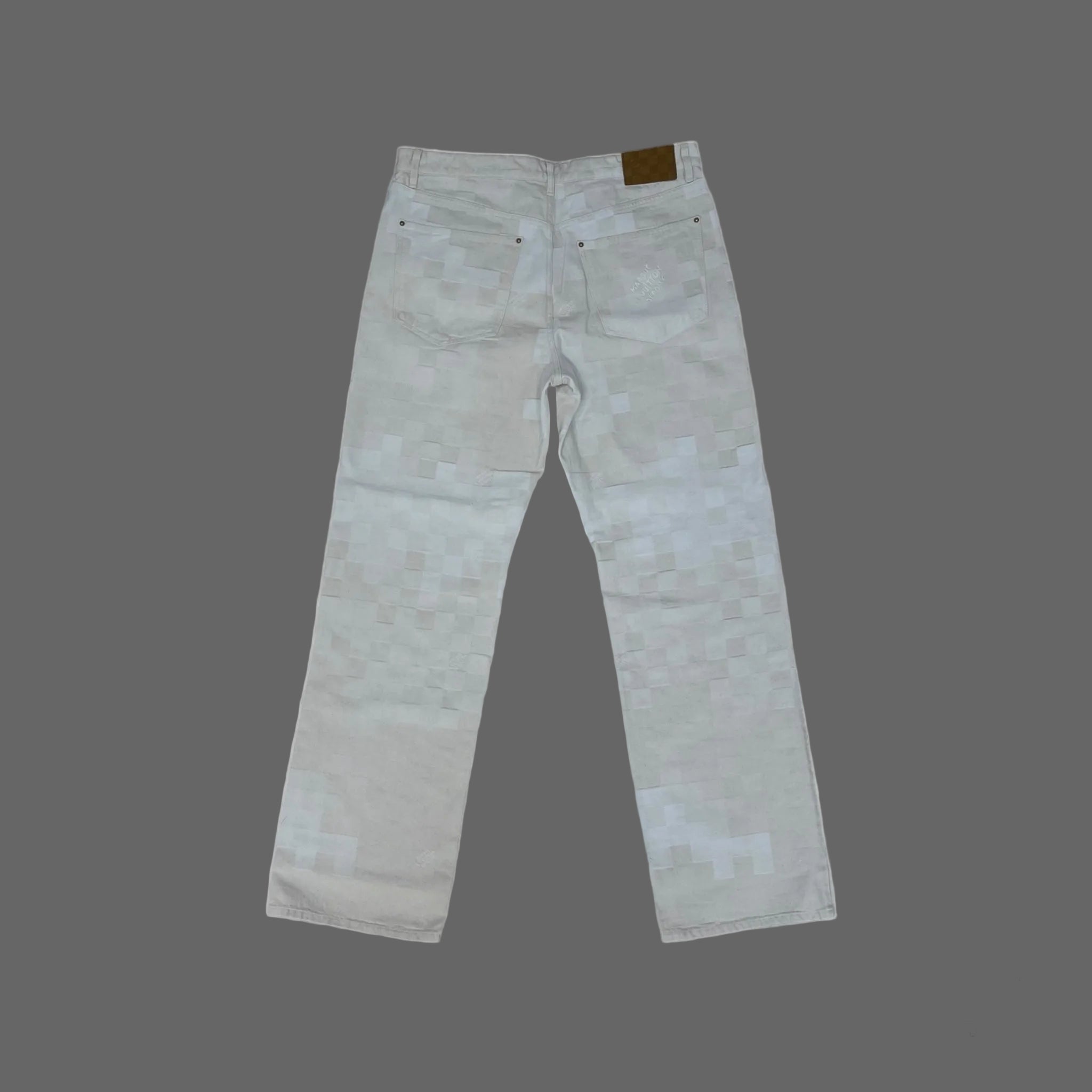 Louis Vuitton Damoflage Jacquard Denim Pants men's 36