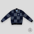 Louis Vuitton Tennis Damier Quilted Cotton Bomber coat jacket in Navy Blue XL Men's