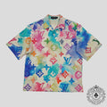 Louis Vuitton Watercolor Button Up in Multicolor shirt men's L