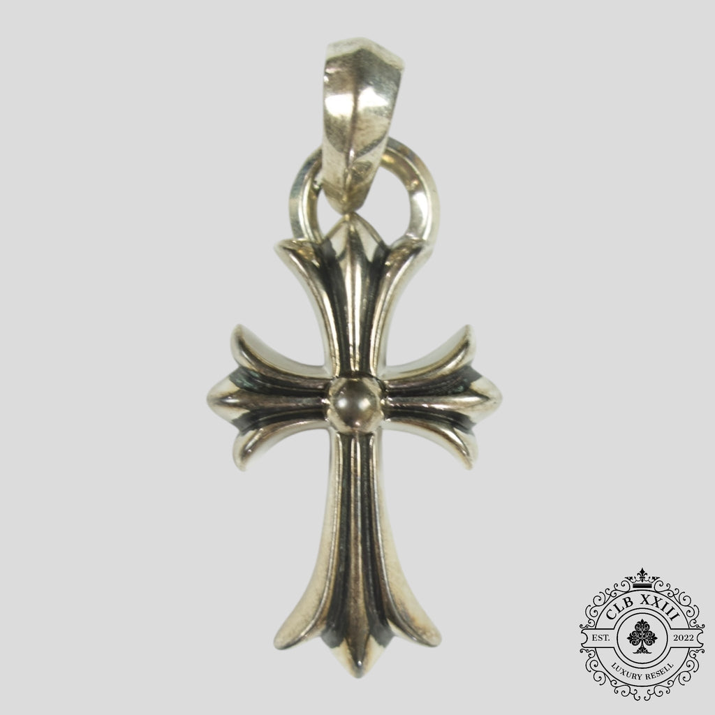 Chrome Hearts Cross Pendant in Silver necklace chain charm unisex men's