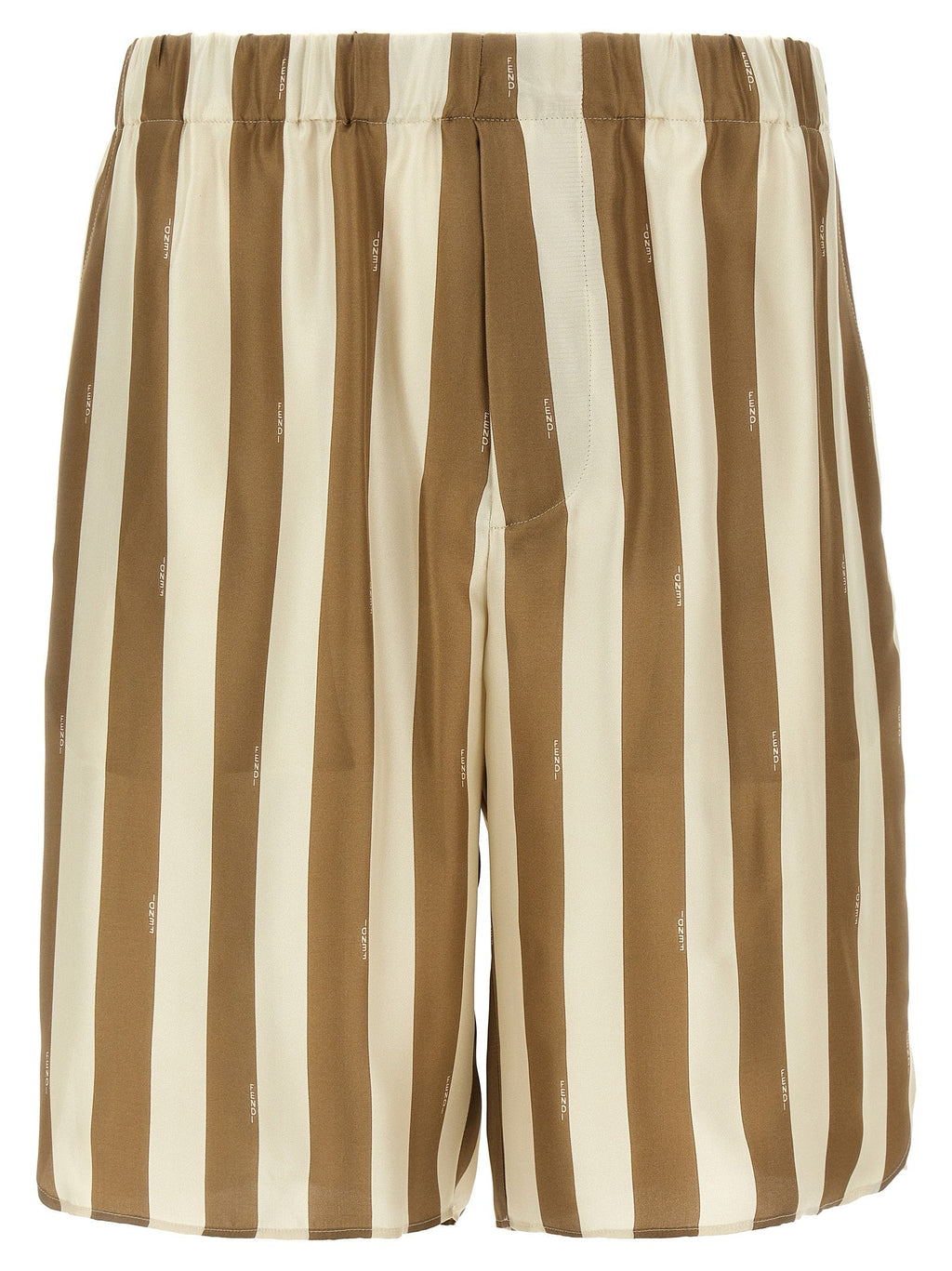 Fendi Men's Bermuda Pequin shorts silk striped