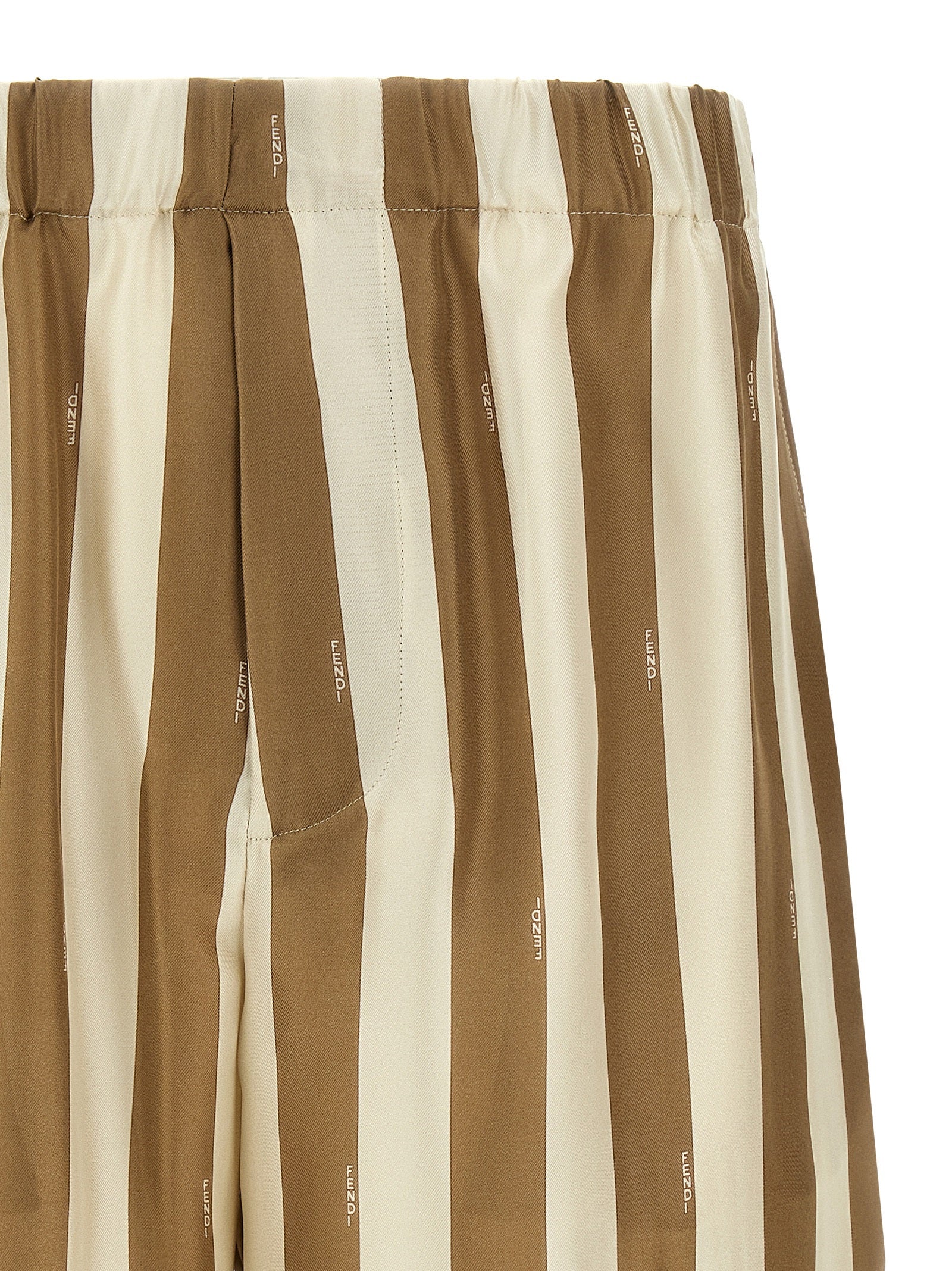 Fendi Men's Bermuda Pequin shorts silk striped